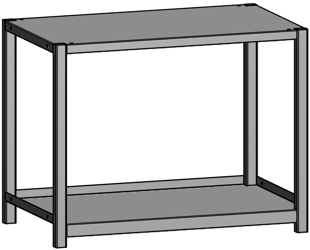 Bild von JURA-MODUL - Abschlussmodul - Abschlussmodul mit einem Universalfachboden (VPE=1 Stück)